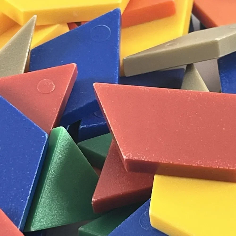 Pattern Blocks Set 93pc Educational Math Shapes Kids Learning Toy - Picture 3 of 10